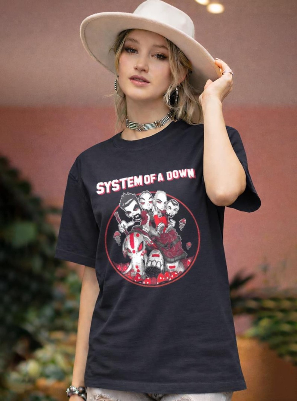 System Of A Down Shirt Black Tee